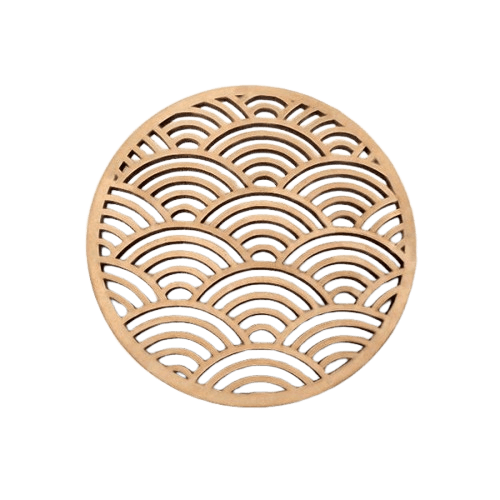 MDF COASTER ROUND SHAPE (NATURAL)
